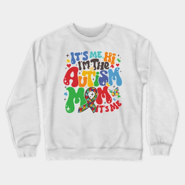 Autism Mom Awareness, Autism Awareness, Autism Mom Era, Blue Puzzle Pieces, Special Education Crewneck Sweatshirt by CrosbyD